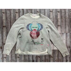 Walter van beirendonck grafic embroidered Sweatshirt color grey size M